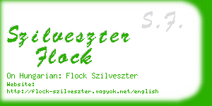 szilveszter flock business card